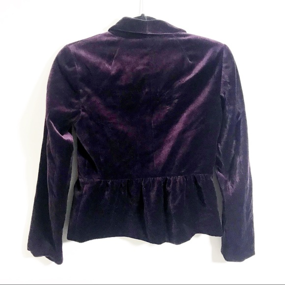 J. Crew purple velvet Eden blazer size 2 - Picture 6 of 8